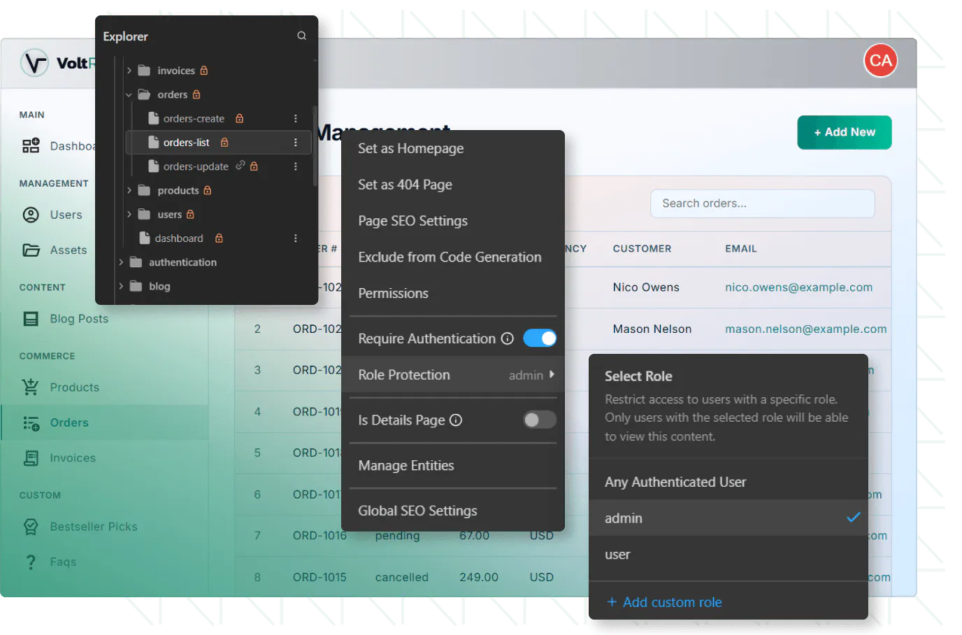 Image of dynamic website with TeleportHQ data source integration