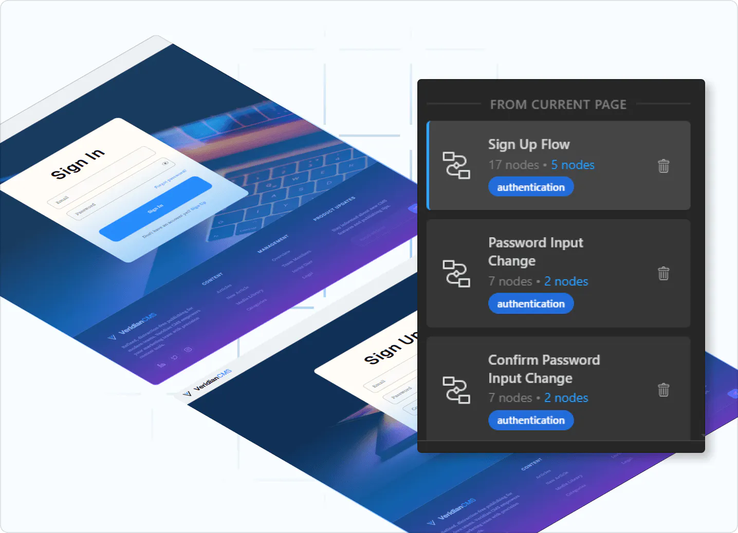 Static site to Angular header