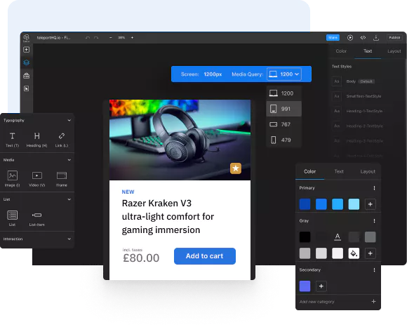 low code website builder