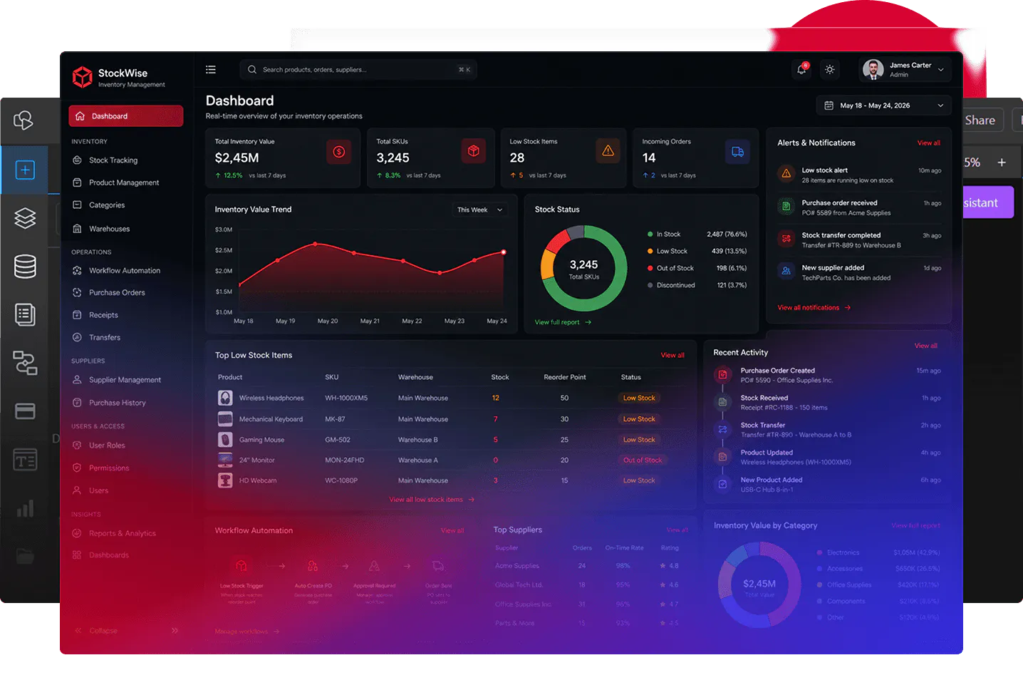 Inventory management platform hero image
