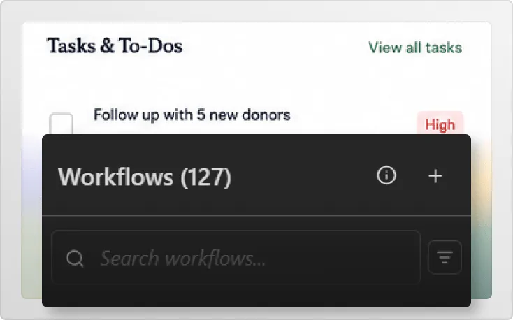 Non profit platform workflows image
