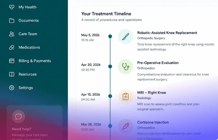 Patient communication portal solution example