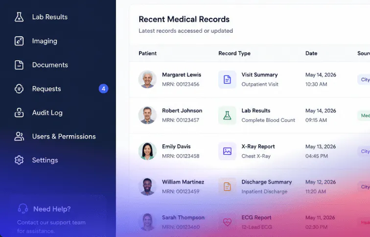 Medical records access tools image