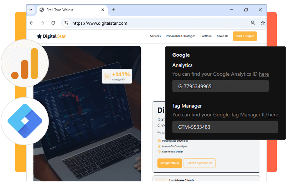google analytics and tag manager integration image