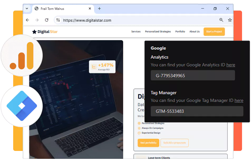 google analytics and tag manager integration image