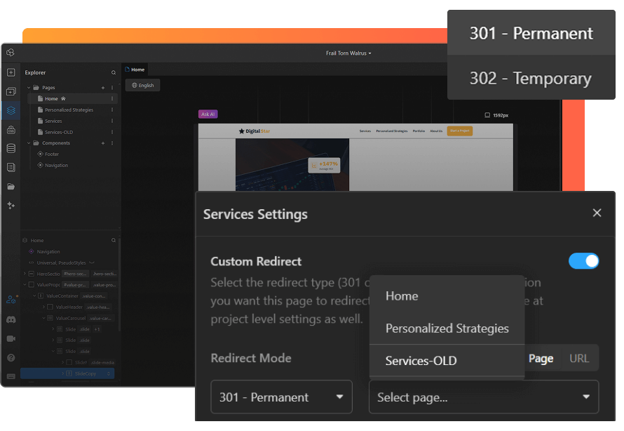 redirect workflow image