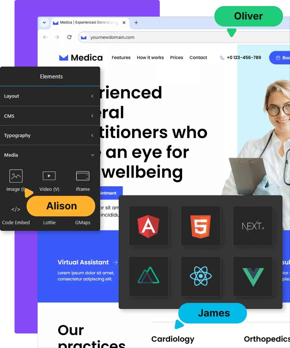 TeleportHQ as alternative footer image