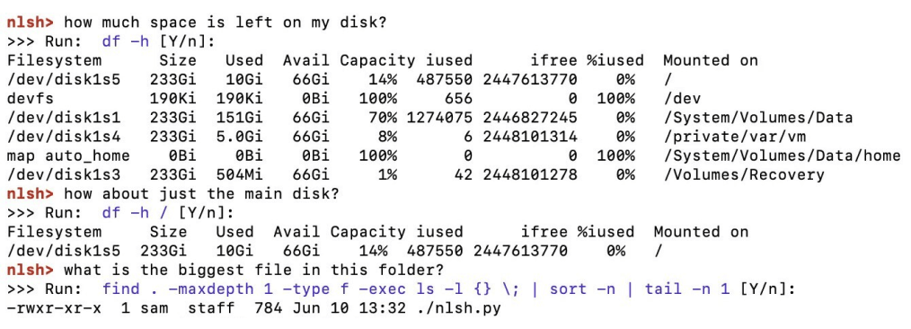 diskspace