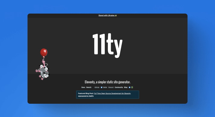 Eleventy static site generator image