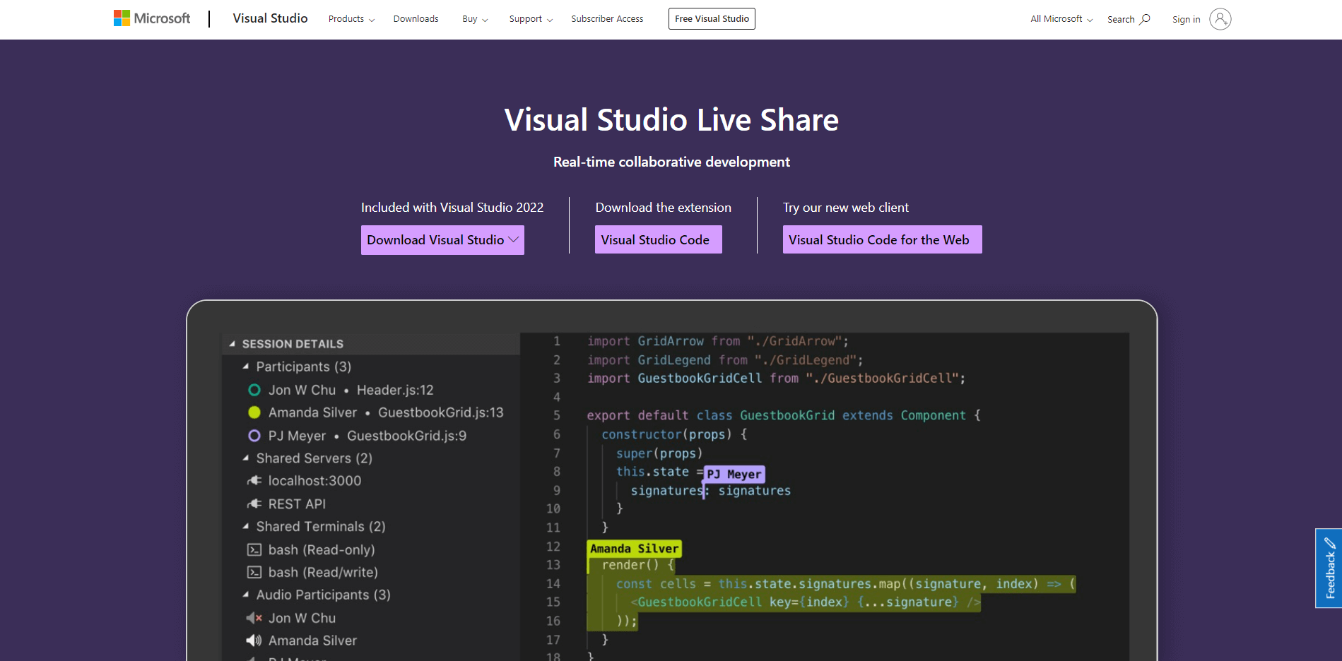 VS Code code collaboration tool screenshot