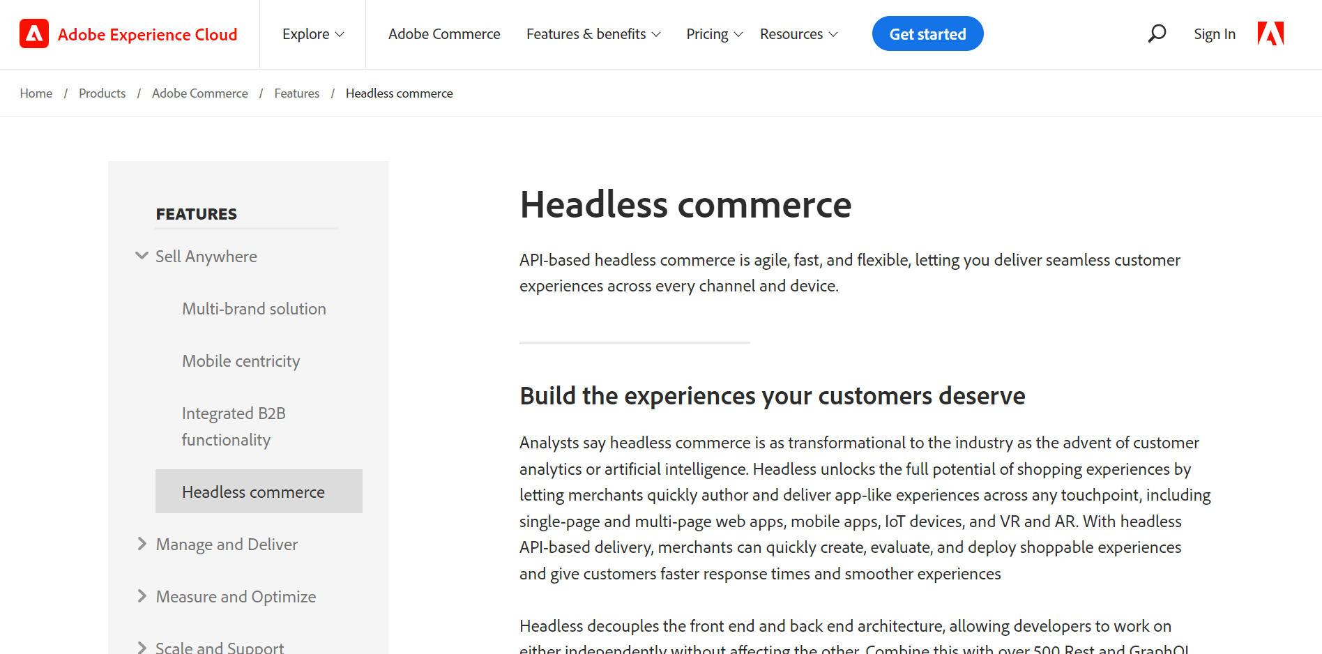 Magento for headless ecommerce image