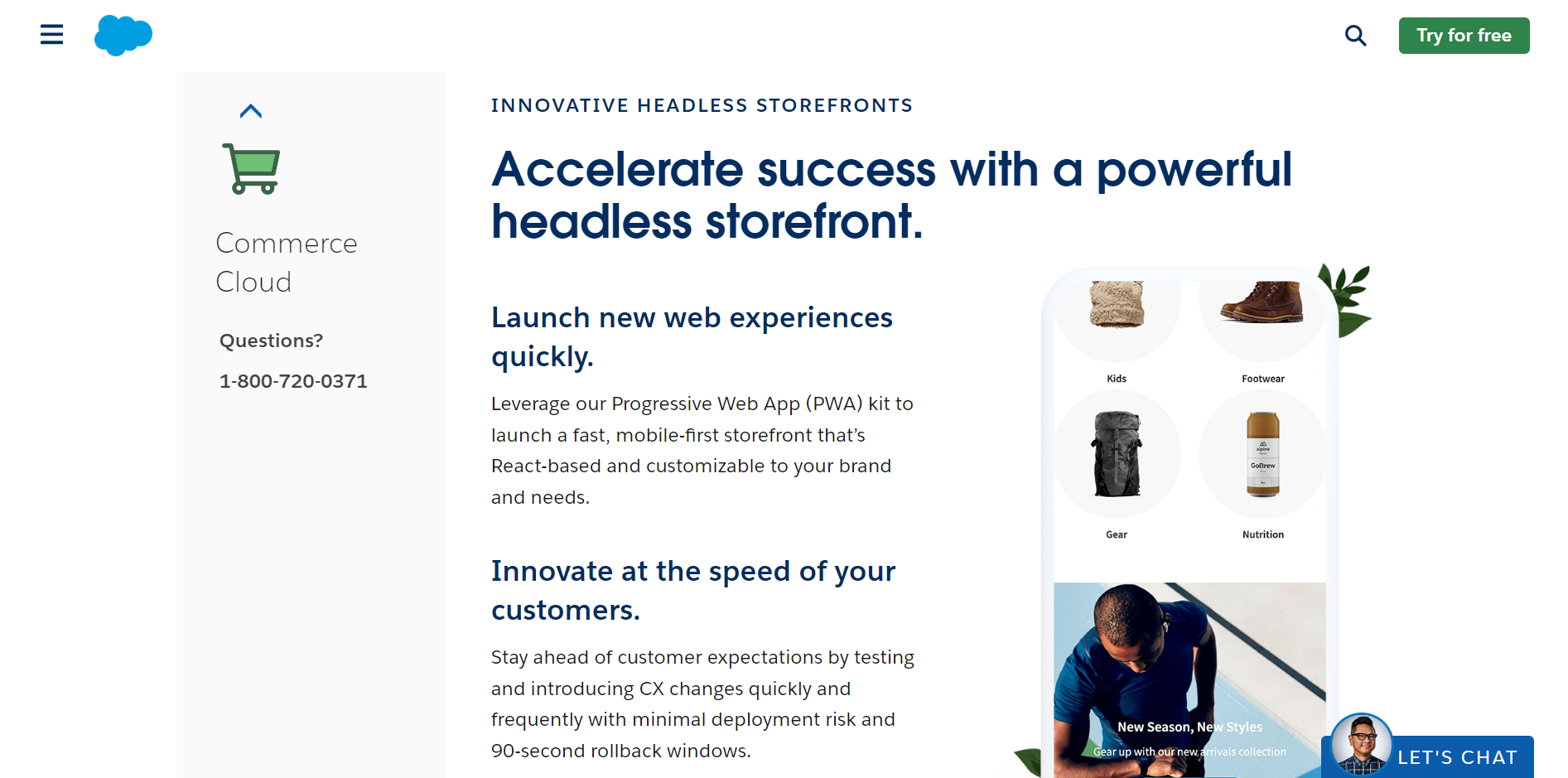 Salesforce for headless ecommerce image