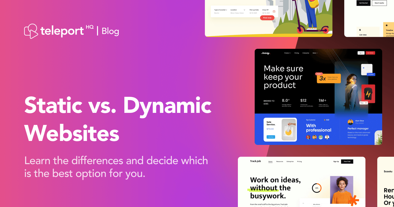 Static Vs Dynamic Website What Are The Differences 