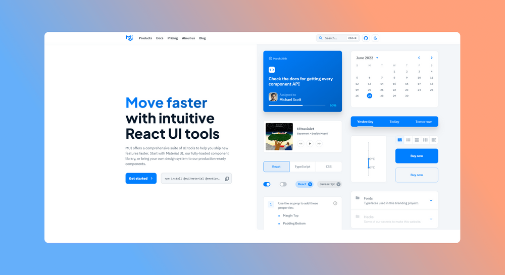 Most Popular React Component Solutions 2022