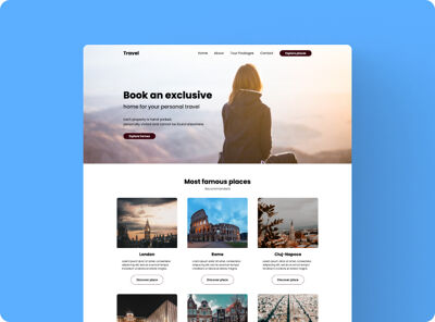 blog page template