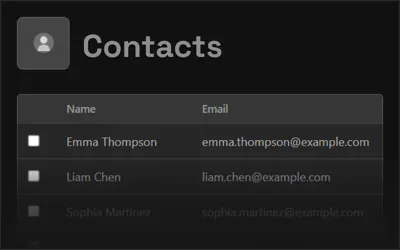 Growth platform contacts management