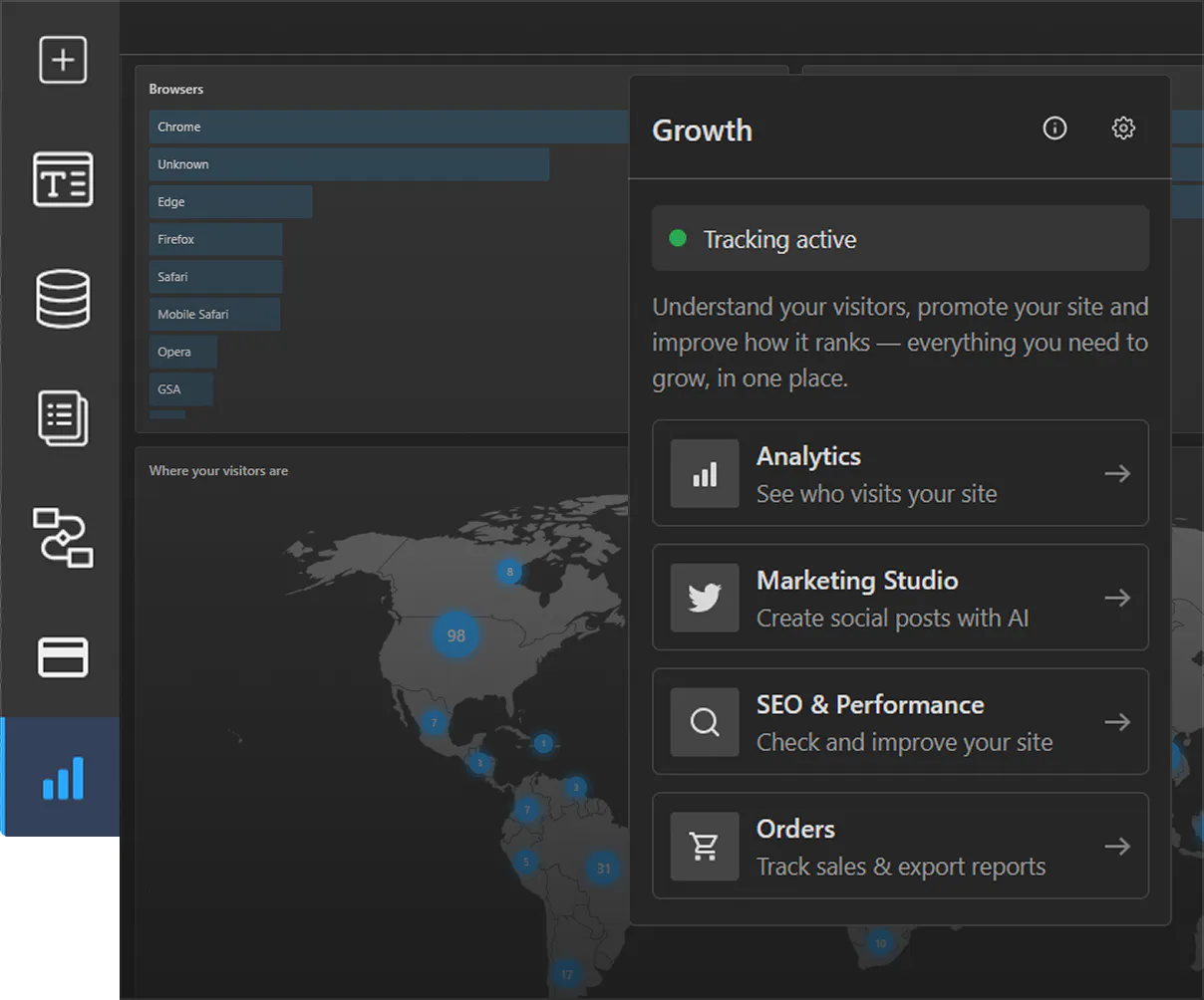 Growth platform footer image