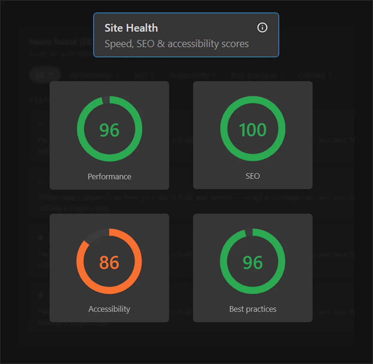 Growth platform site health audit